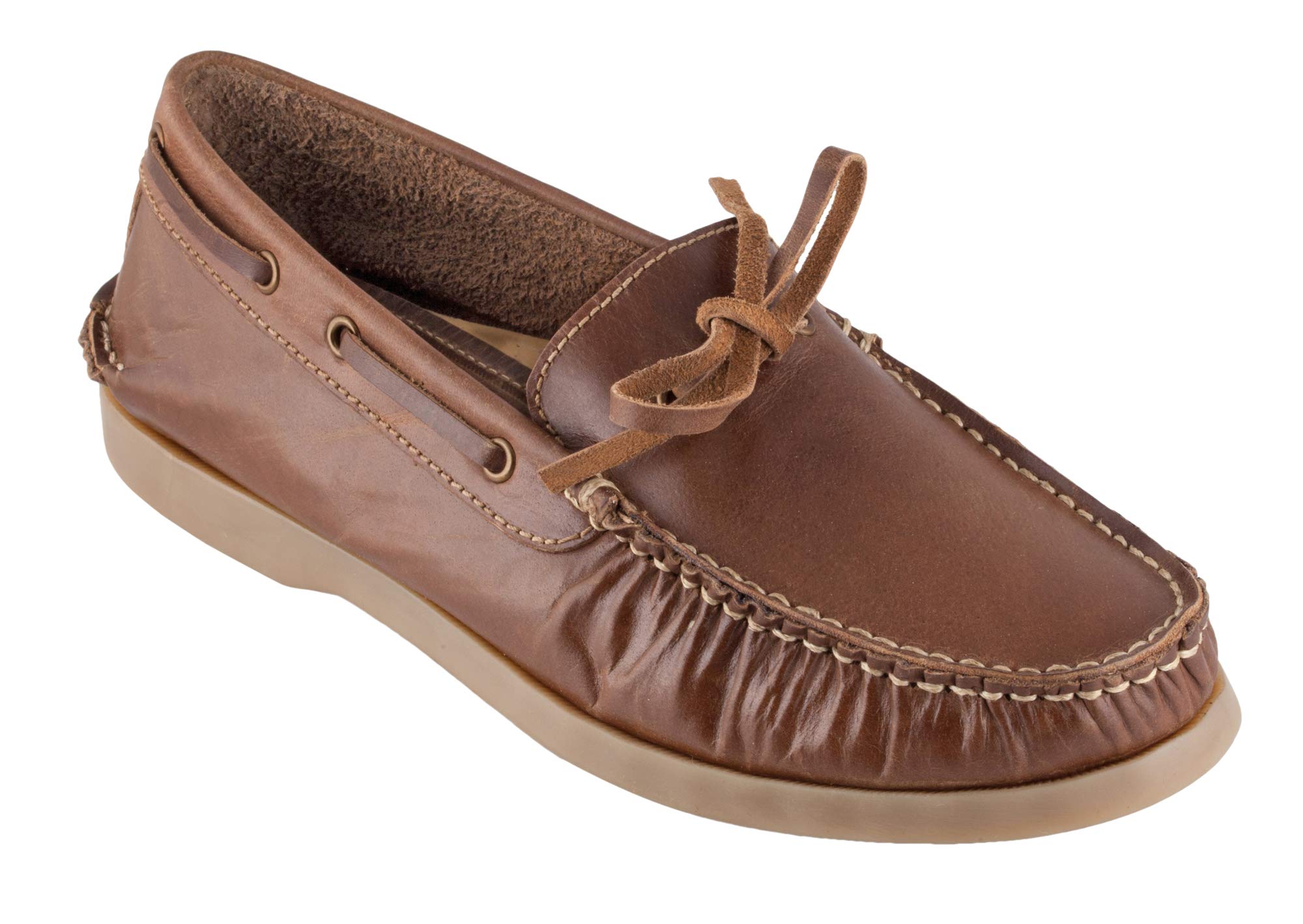 Genuine Leather Brown Boat Shoes - Hobart,BOAT112BRW