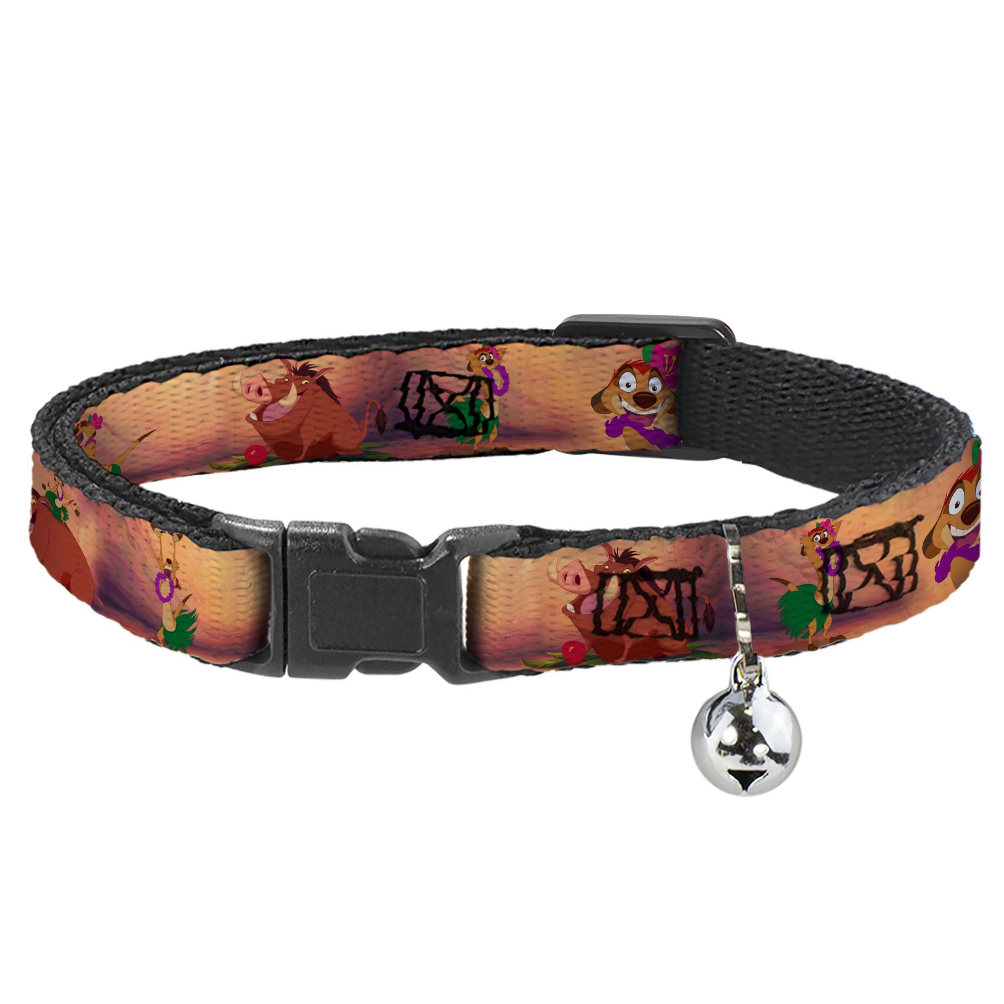 Collar de tirón y Pumba con estampado de Disney original y cierre de seguridad