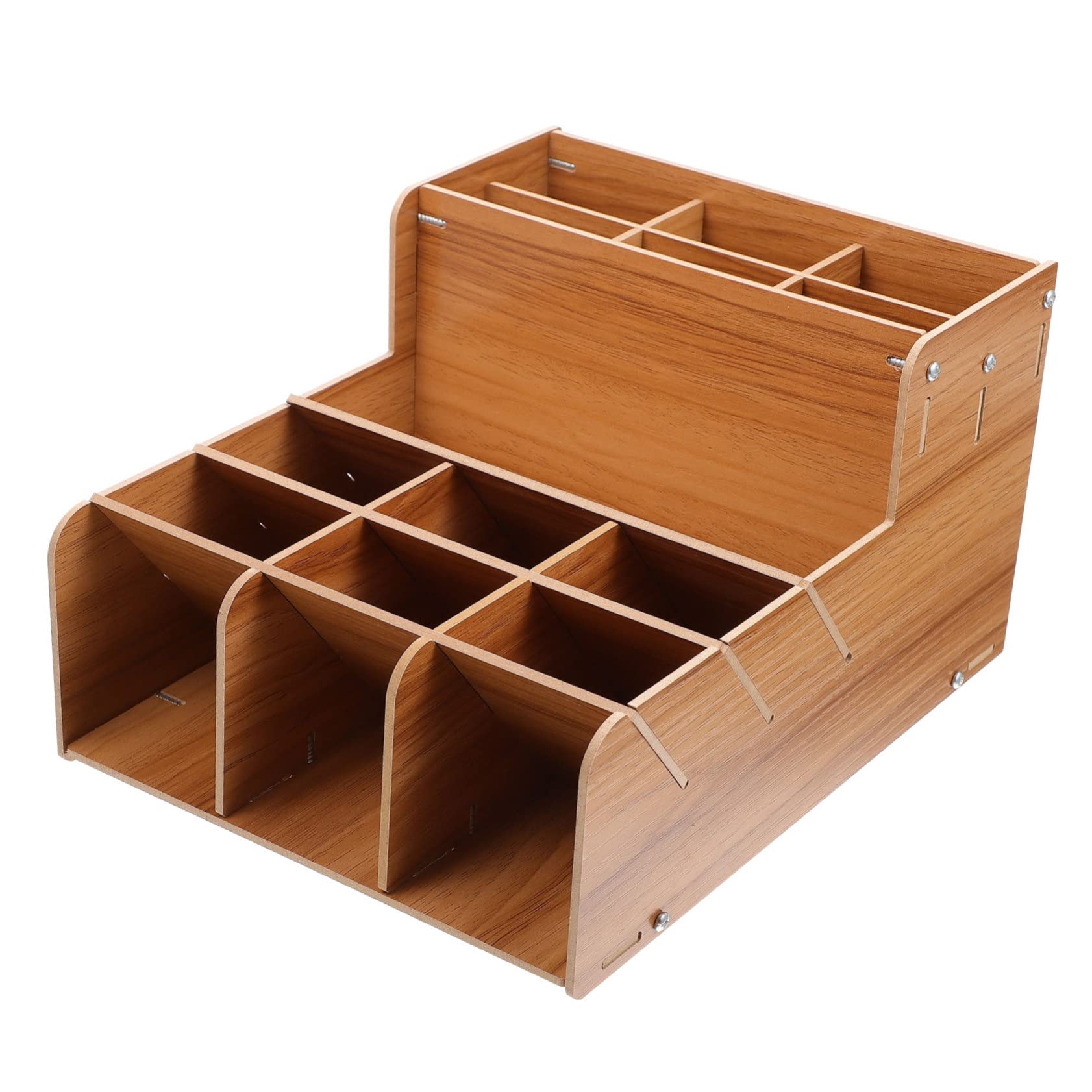 Boîte à stylos en bois pour ranger les cosmétiques et vider le bureau encombré