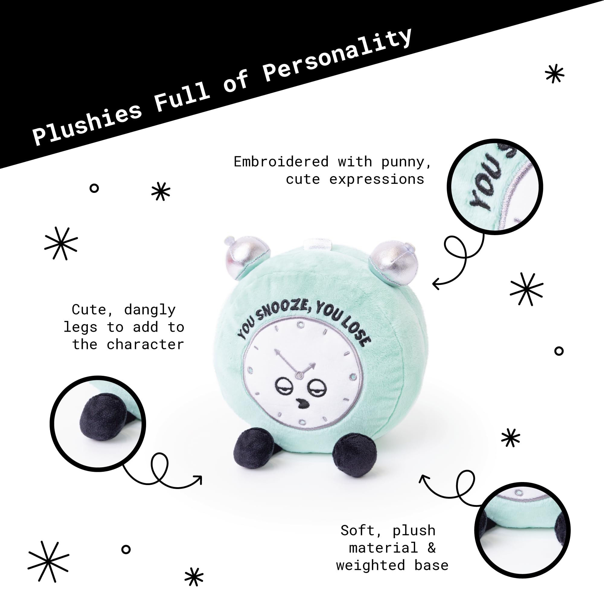 Amazon.co.jp: Punchkins 目覚まし時計ぬいぐるみ - You Snooze, You