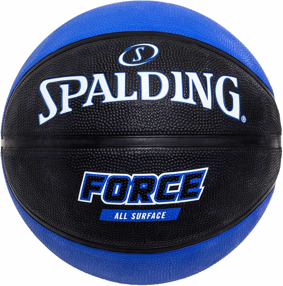 Bola Basquete Spalding Force, preto e azul, 7