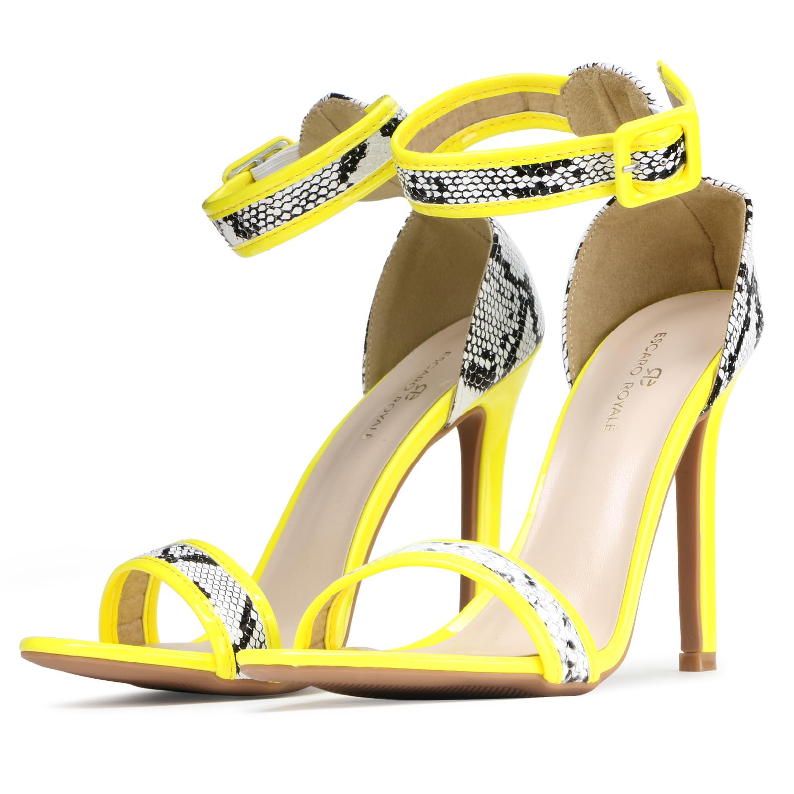 ESCARO ROYALE Stella Serp Stilettos Ankle Straps Sandals for Women