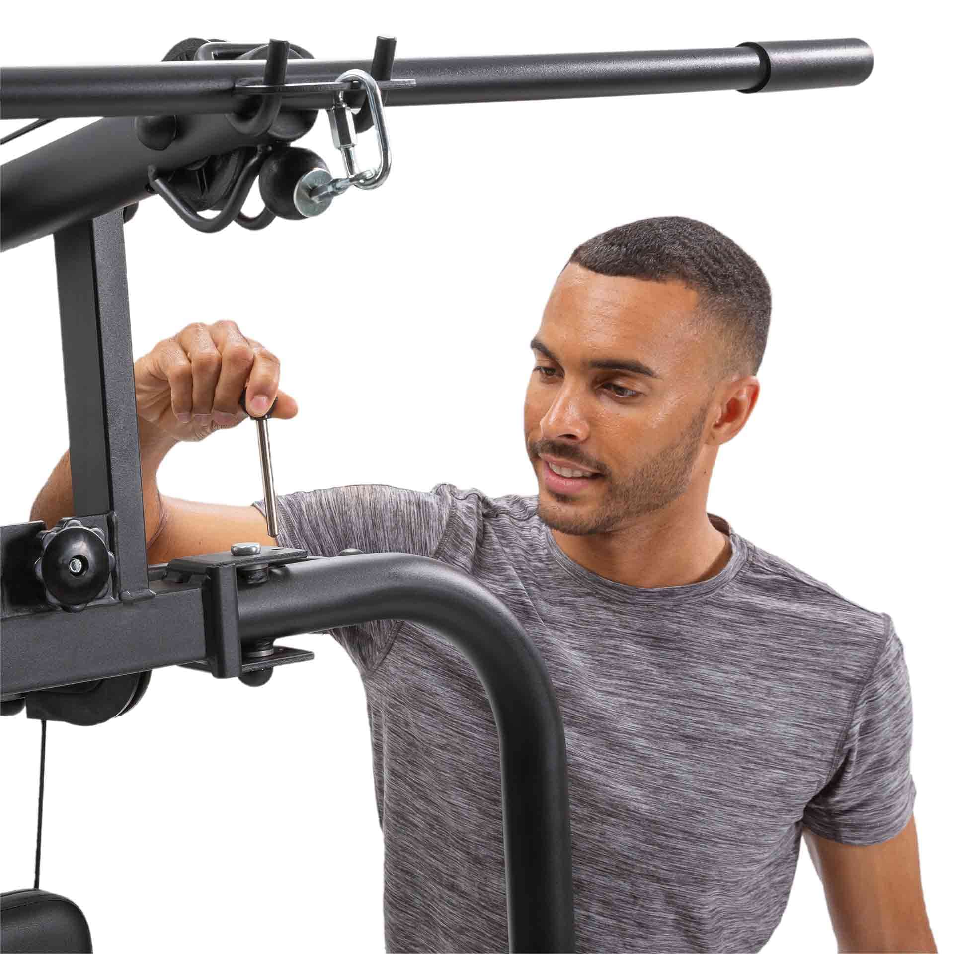 Christopeit Sport SP 2000 - Kraftstation für Oberkörper, Arme, Bauch und Beine - Ganzkörpertraining zuhause - Multi-Gym