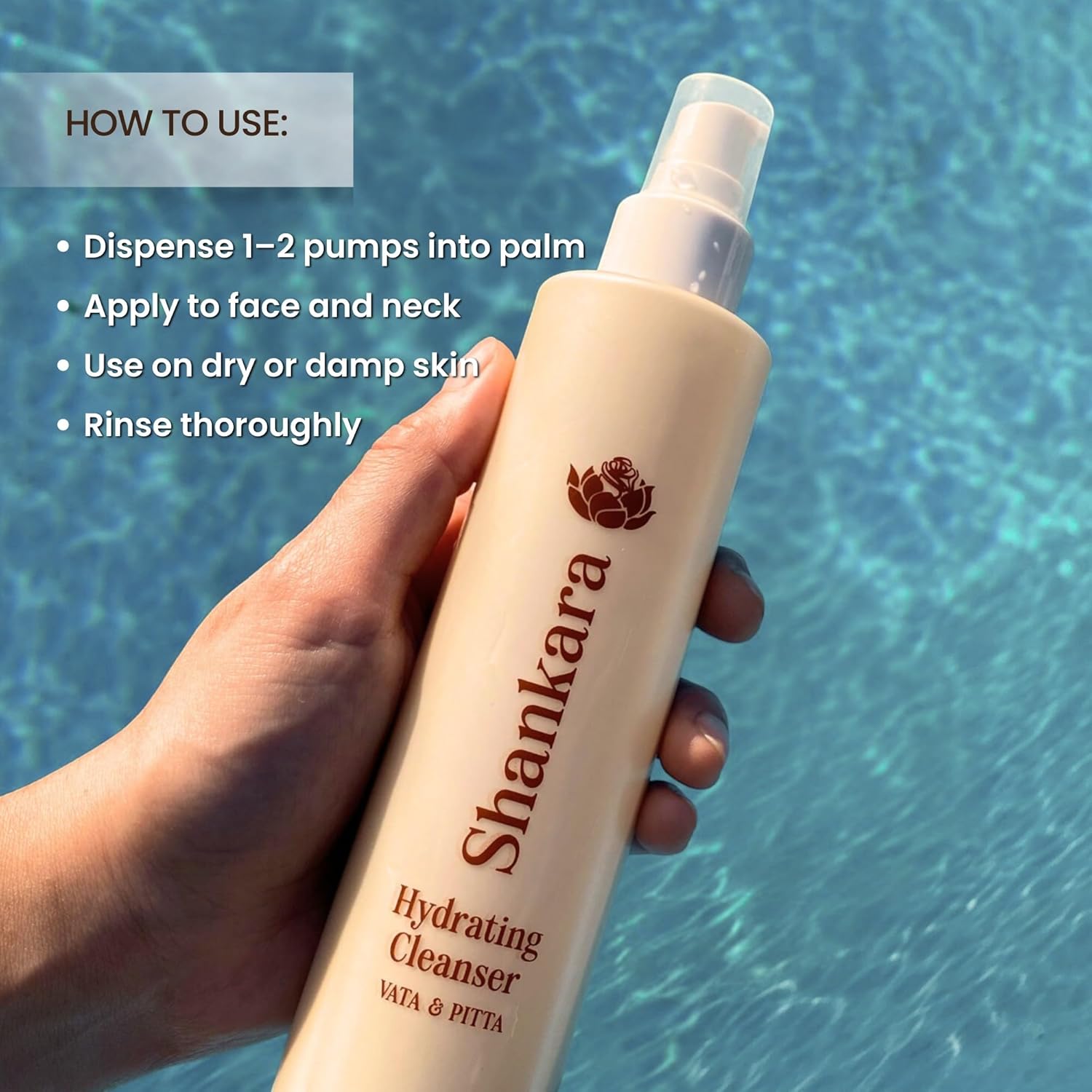 Shankara Rich Repair Hydrating Cleanser – Silky Ayurvedic Face Wash with Chamomile, Calendula & Ashwagandha – Non-Irritating Daily Cleanser for Dry & Sensitive Skin – Clean & Vegan (200ml)