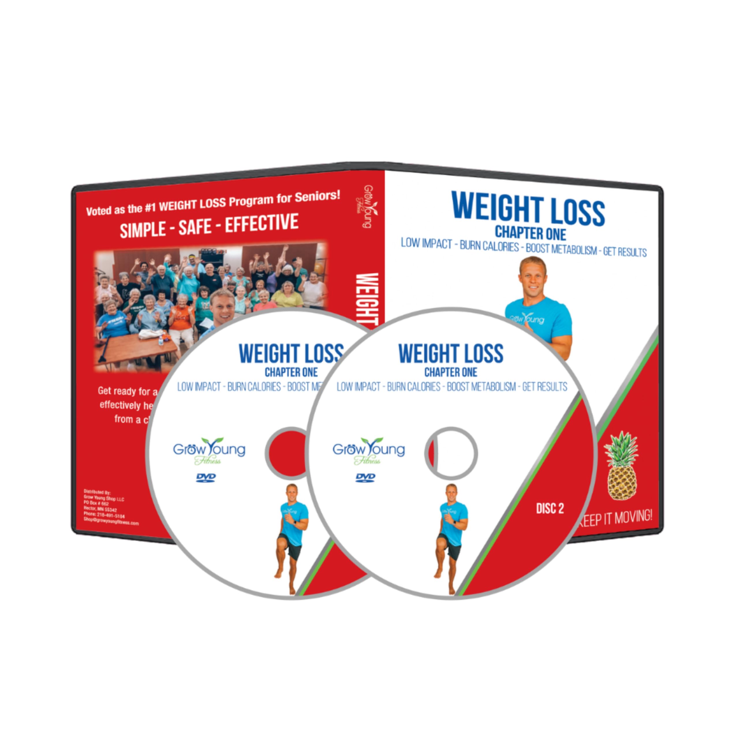 Grow Young Fitness Cardio Weight Loss for Seniors - Low Impact Exercise - Chapter One Senior Exercise DVD