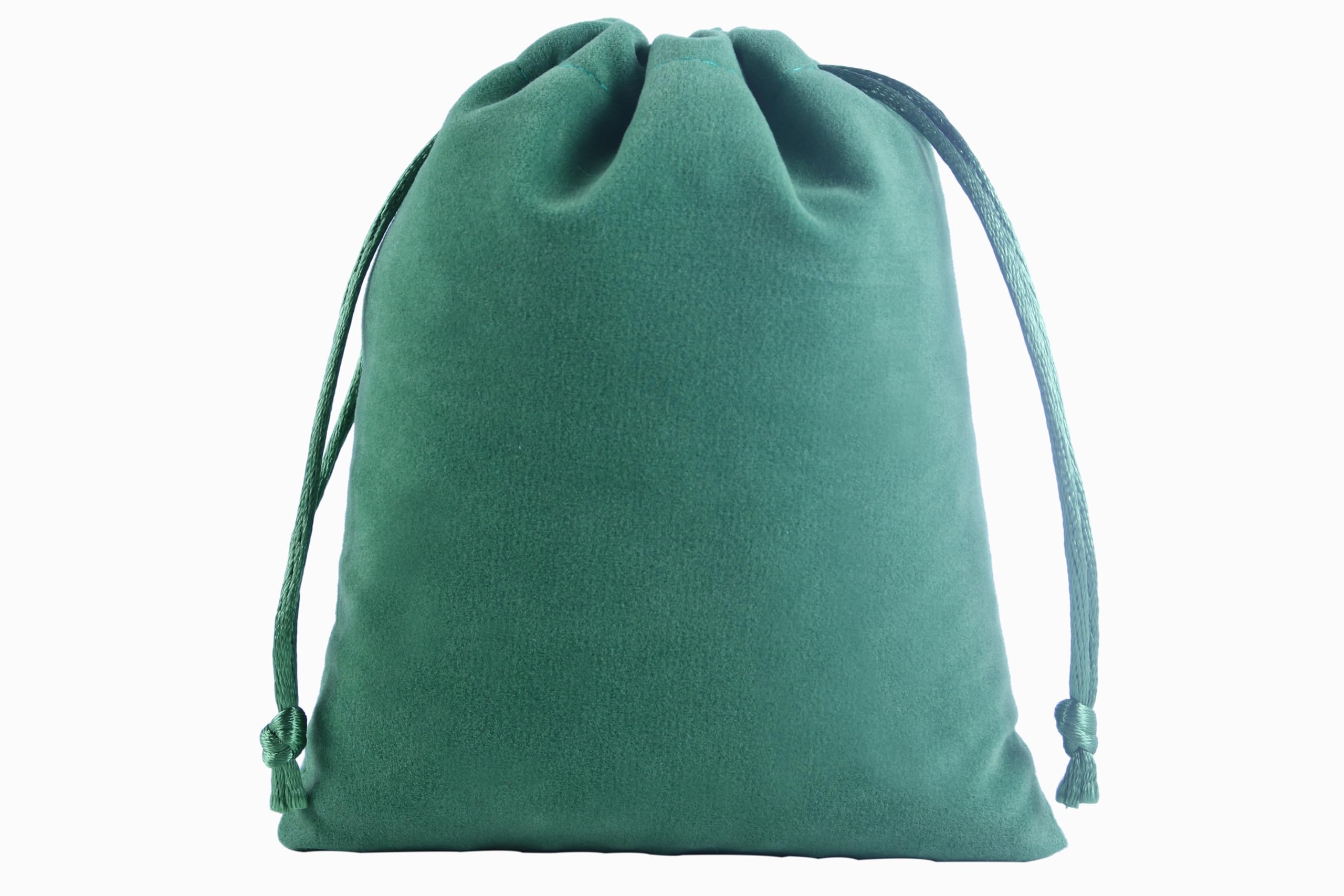 KONMAY Lot de 300 sacs cadeaux en velours avec cordon de serrage Vert 15 x 20 cm