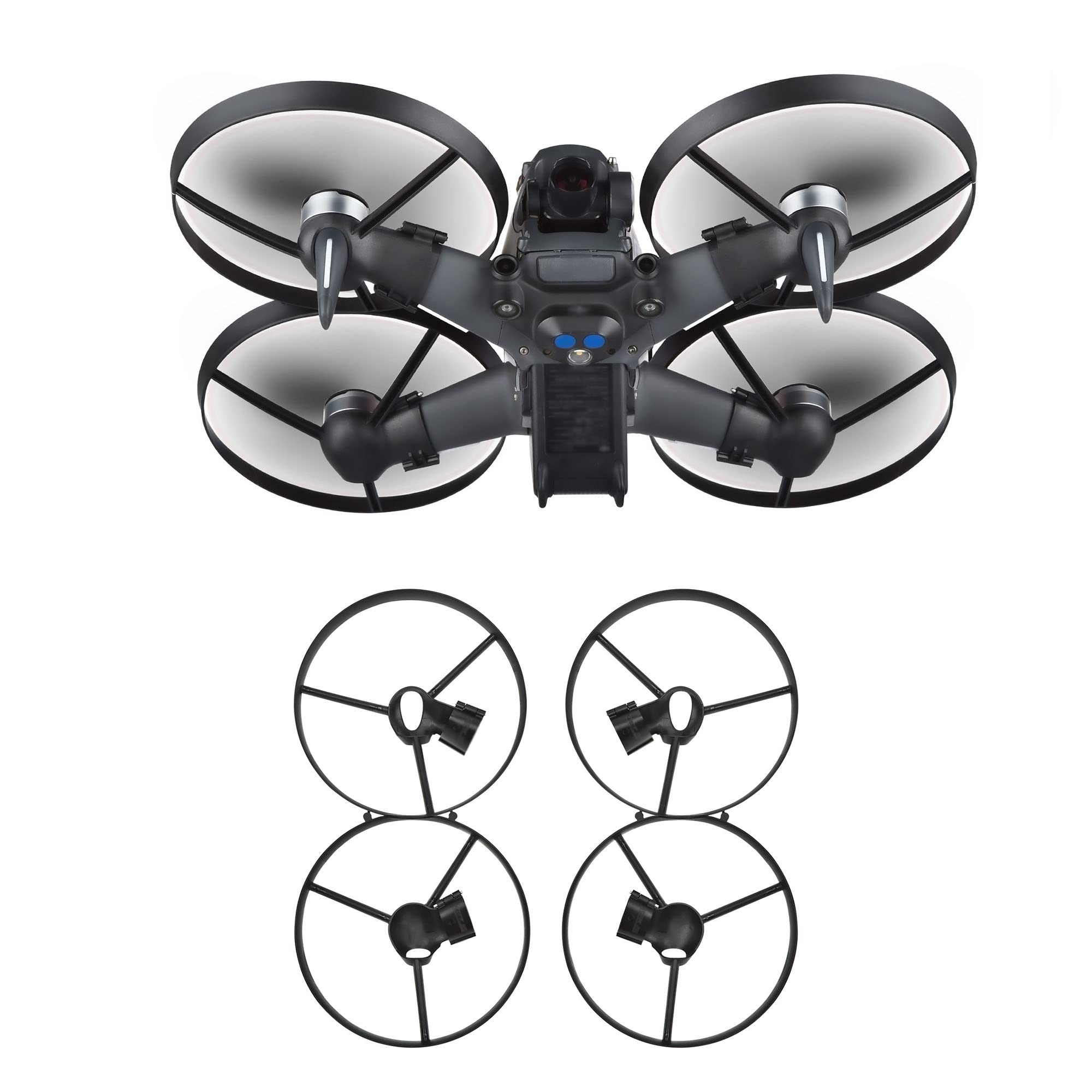 GreeSafety Accesorios para Drones Drone Propeller Guards Hélices integradas Blindaje Anillos Protector for dji FPV Drone Accesorios