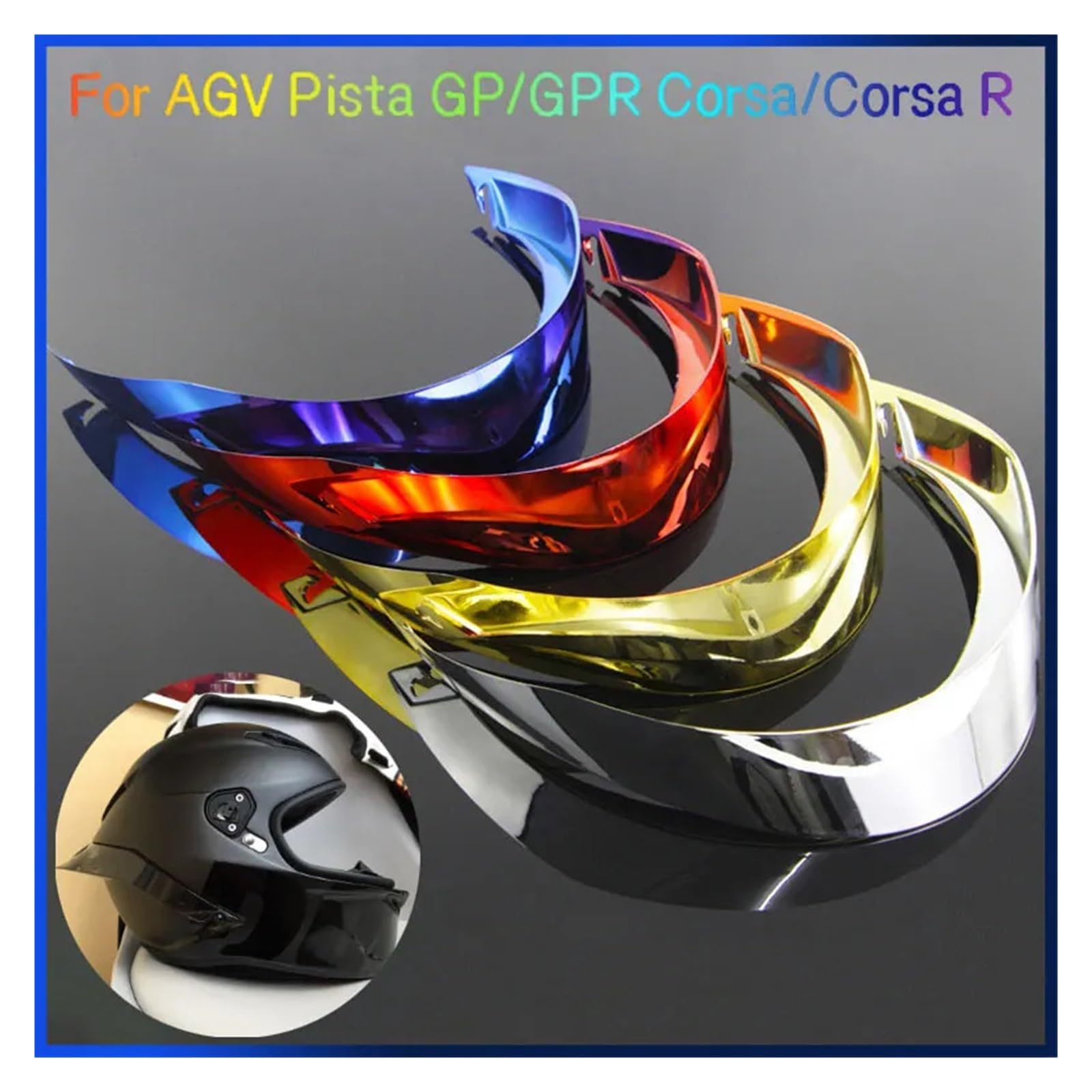Helmet Accessories Colorful Spoiler For AGV/Pista GP,Clear