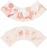 Discagenda 12 Month Planner Dividers - A5/Junior Size Bloom Pattern Plastic Tabs