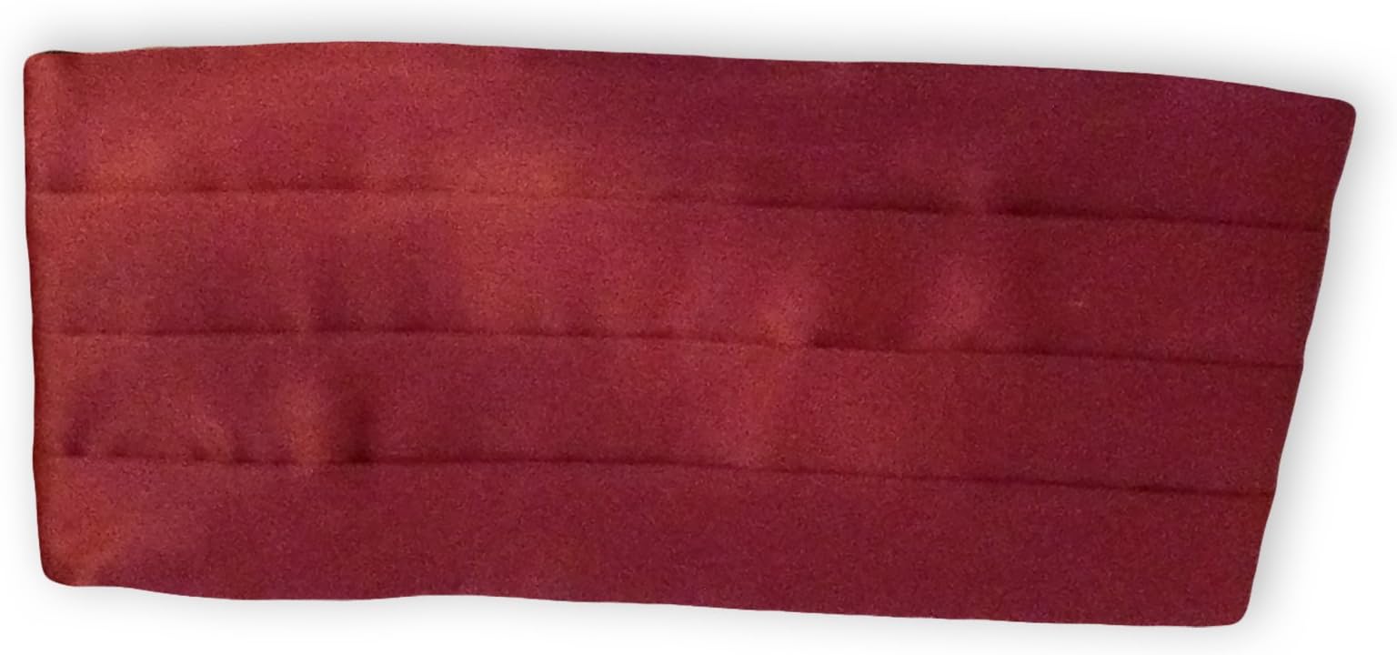 Burgundy Cummerbund, Satin Look