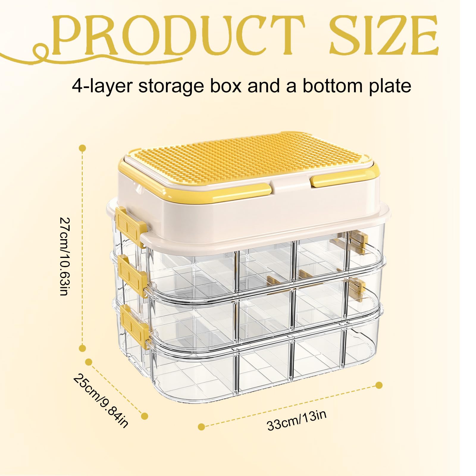 Boite Rangement pour Lego Briques, Empilable Boite de Rangement avec Couvercle pour Lego Briques pour Chambres d'enfants, Maison et Voyages