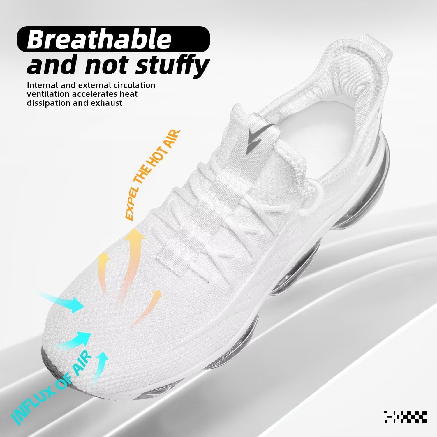 Mens Running Shoes Air Cushion Slip on Walking Tennis Sneakers Fashion Casual Breathable Trail Sport Gym - Image 5