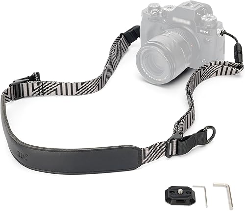 Correa de cuello para cámara sin espejo con hebillas de liberación rápida, correa de hombro ajustable para Sony A7C II A7 IV III A7R V IV ZV1 ZV-E10