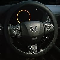 Vista 4 de Direct Silicone Auto - Funda para volante de automóvil de 13 a 15 pulgadas, con 4 ganchos de ventilación de aire, color negro