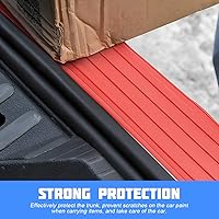 Vista 3 de Protector de parachoques trasero de automóvil, protector de goma antiarañazos para puerta de maletero de entrada, tira de protección antideslizante