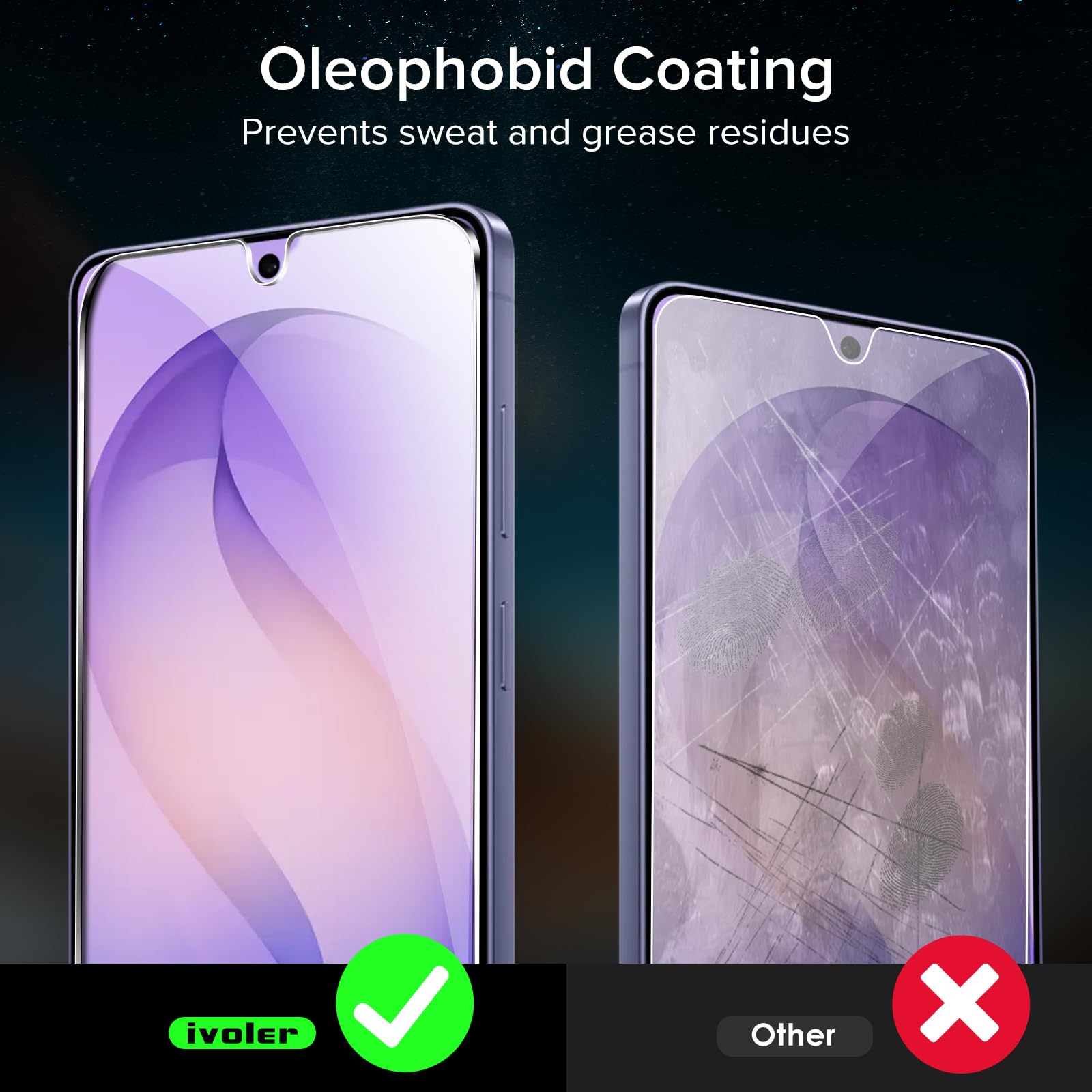 iVoler 2-pak folia ochronna na ekran kompatybilna z Samsung Galaxy S26 Ultra 5G, szkło hartowane z ramą wyrównującą, bez pęcherzyków powietrza, łatwa instalacja