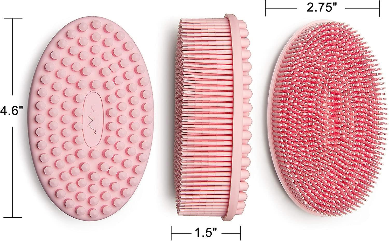 MustHome | Body scrubber for bathing | Exfoliating gloves | Silicone body scrubber | Back scrubber for bathing | Body scrubber | Pack of 1 | Random Color | Dead Skin Cell Remover 2