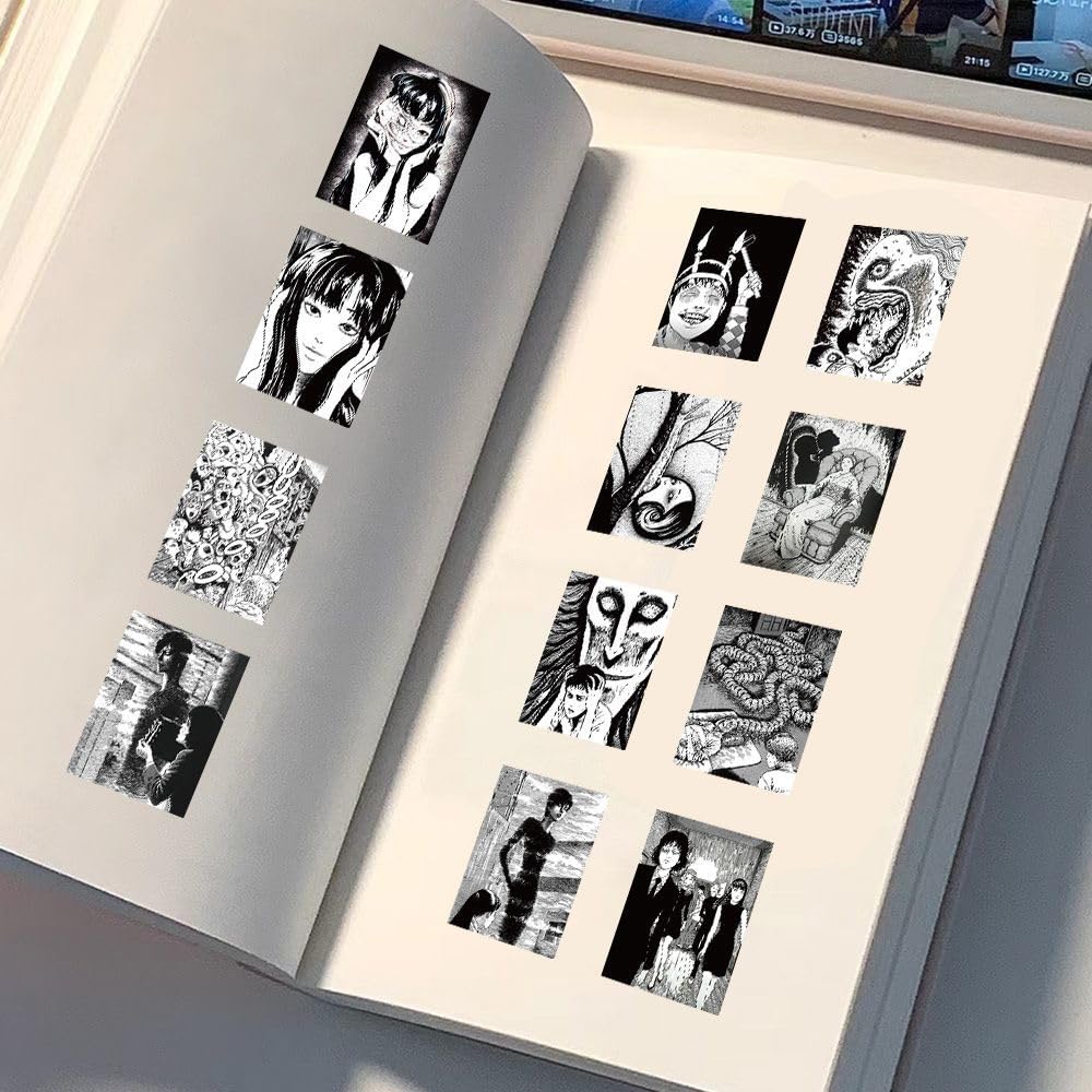 Amazon.co.jp: 伊藤潤二 ステッカー 川上富江 黒谷あざみ 双一