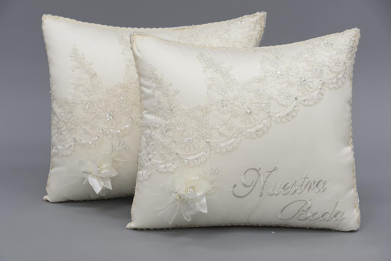 A&C Quinceañeras and More Wedding accessories Pillow set, Wedding Album Wedding Guest book Wedding Pillow Cojines de boda Our Wedding (Gift Card Box)