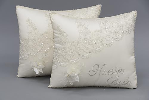 Miniatura 2 de A&C Quinceañeras and More Wedding accessories Pillow set, Wedding Album Wedding Guest book Wedding Pillow Cojines de boda Our Wedding (Bible)