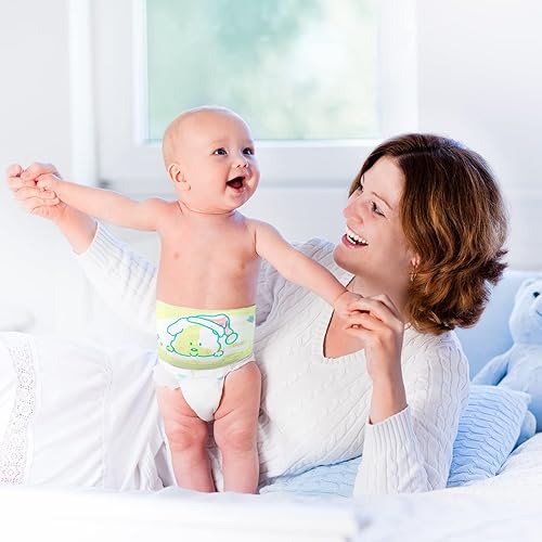 Miniatura 3 de 16 bandas de algodón para recién nacido, bandas para el vientre del cordón umbilical de dibujos animados, bandas suaves para el abdomen del bebé,