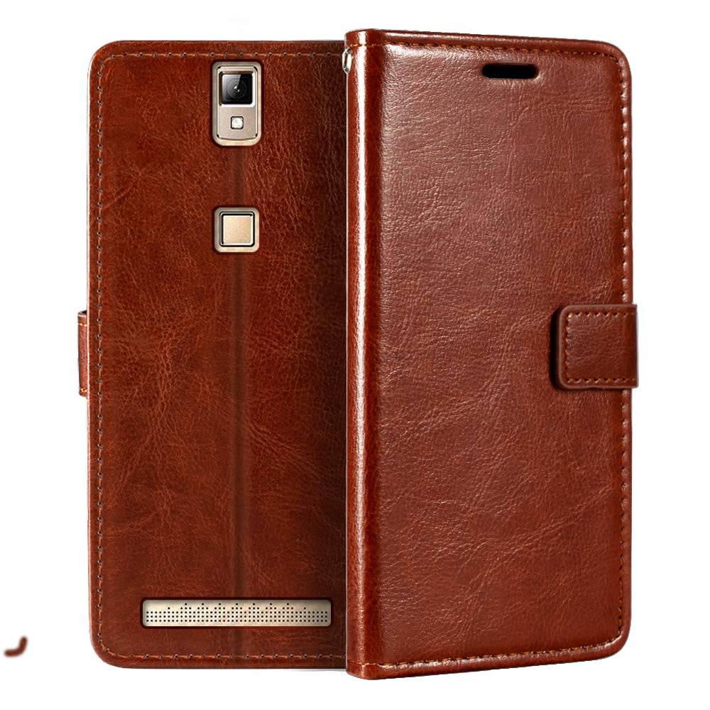 Elephone P8000 Wallet Case, Premium PU Leather Magnetic Flip Case Cover with Card Holder and Kickstand for Elephone P8000