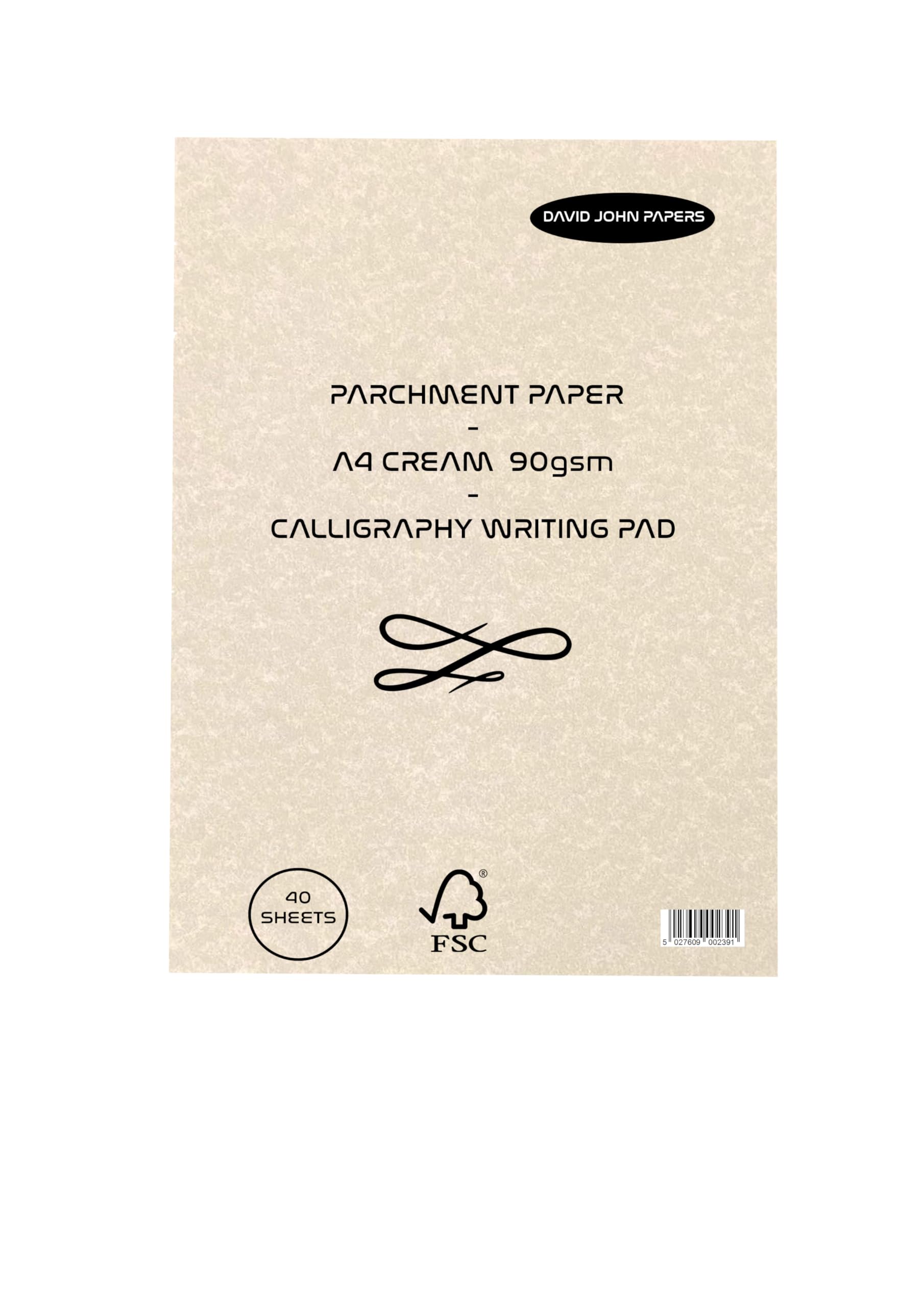 DJP Calligraphy Writing Pad 90gsm Parchment A4 Pad - 40 Sheets