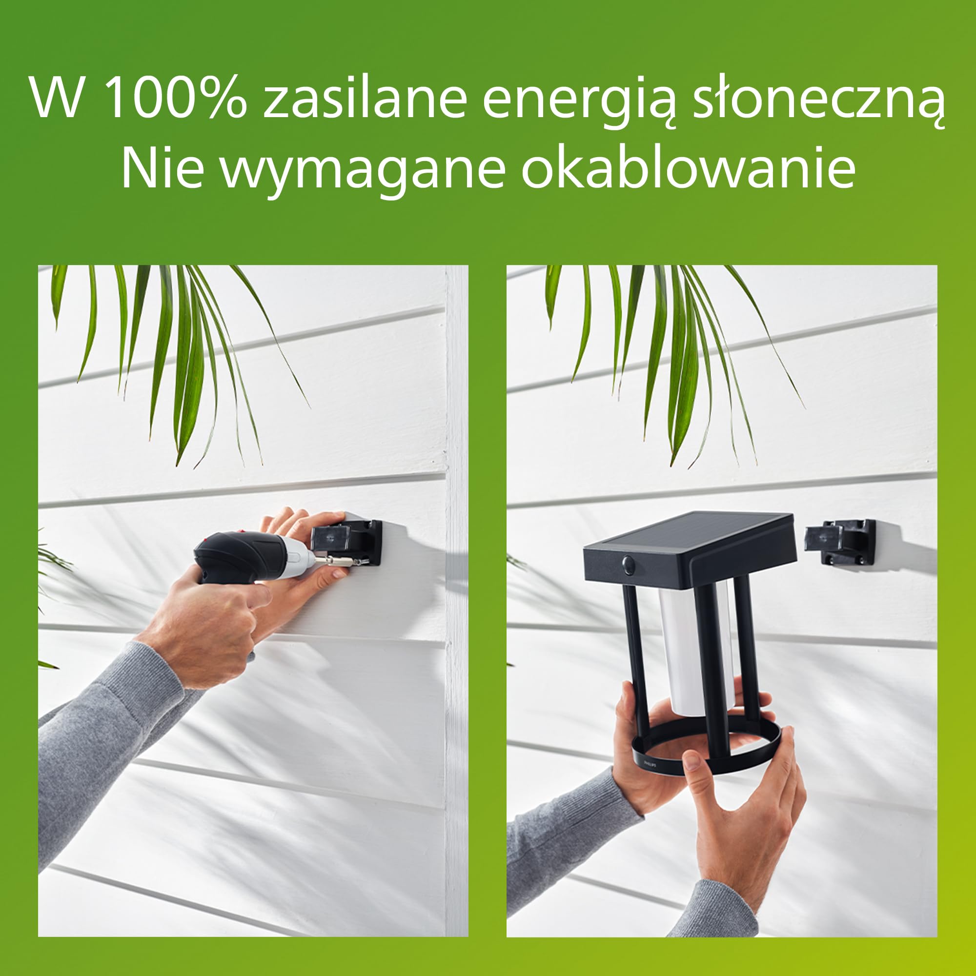 Philips Zewnętrzny Kinkiet Philips Laven, 6 W, Ciepłe Białe Światło 2700 K, Czarny, Stopień Ochrony Ip44
