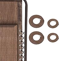 Vista 11 de Cables de repuesto profesionales para silla de gravedad cero (4 cuerdos), herramienta de reparación reclinable de gravedad cero para silla de Gris