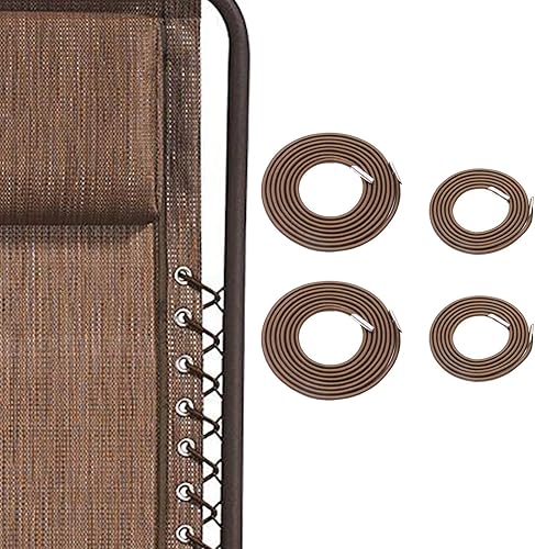 Miniatura 11 de Cables de repuesto profesionales para silla de gravedad cero (4 cuerdos), herramienta de reparación reclinable de gravedad cero para silla de Gris