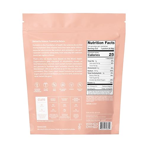 Miniatura 2 de Mezcla de electrolitos hidratantes para curar  Polvo de electrolitos para aliviar la deshidratación  Fabricado con agua de coco sin azúcar añadido
