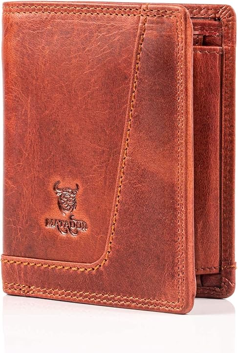 Matador Portafoglio da uomo in pelle porta carte di credito con protezione rfid 6411