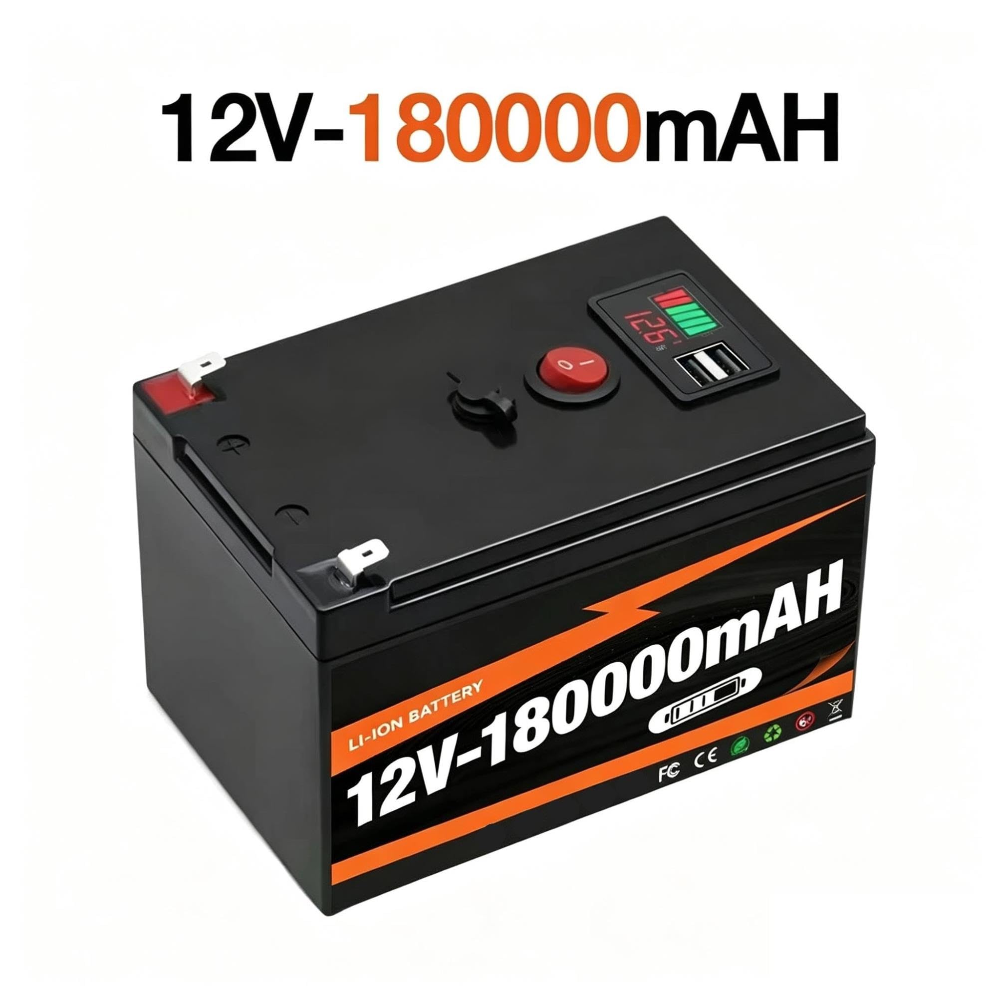 Batteria al litio con capacità 12V 200000mAh
