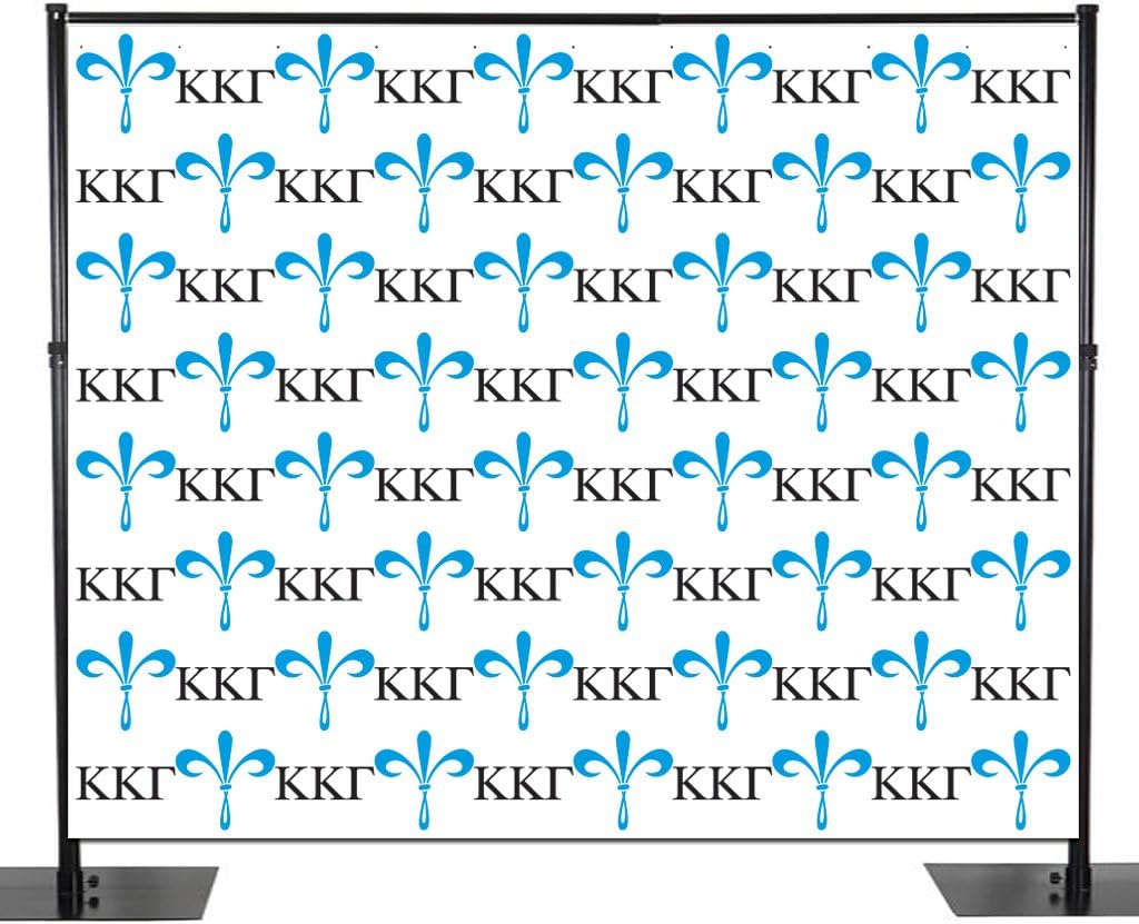 VictoryStore Yard Sign Outdoor Lawn Decorations: Kappa Kappa Gamma Photo Backdrop - 10 feet x 8 feet Vinyl Banner Backdrop