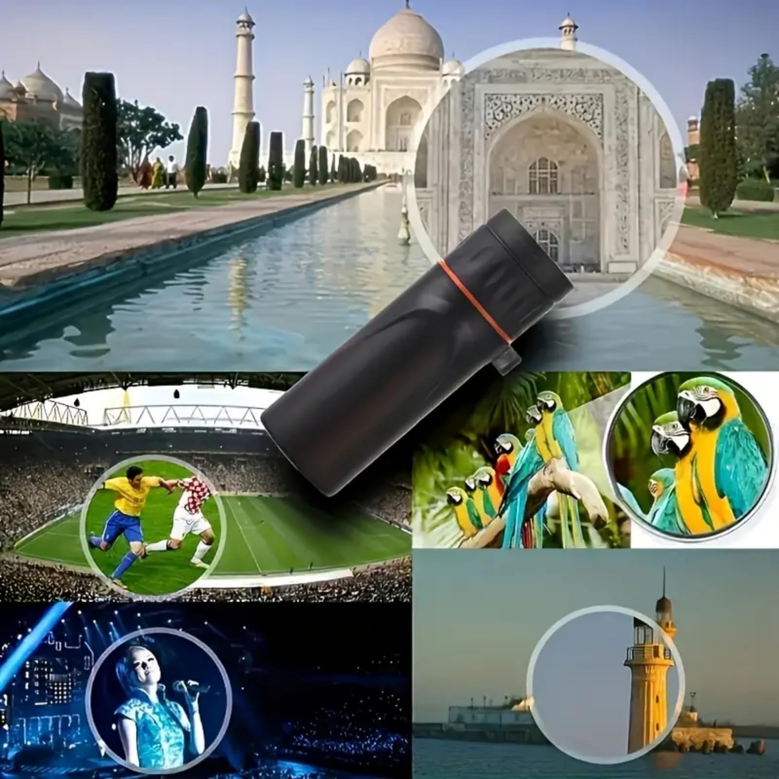 Monocular Compact Mini Telescope, Portable Handheld Mini Monocular for Adults, Tech Gadgets Perfect for Bird Watching, Fishing, Travel and Scenery. 8x21mm — view 5