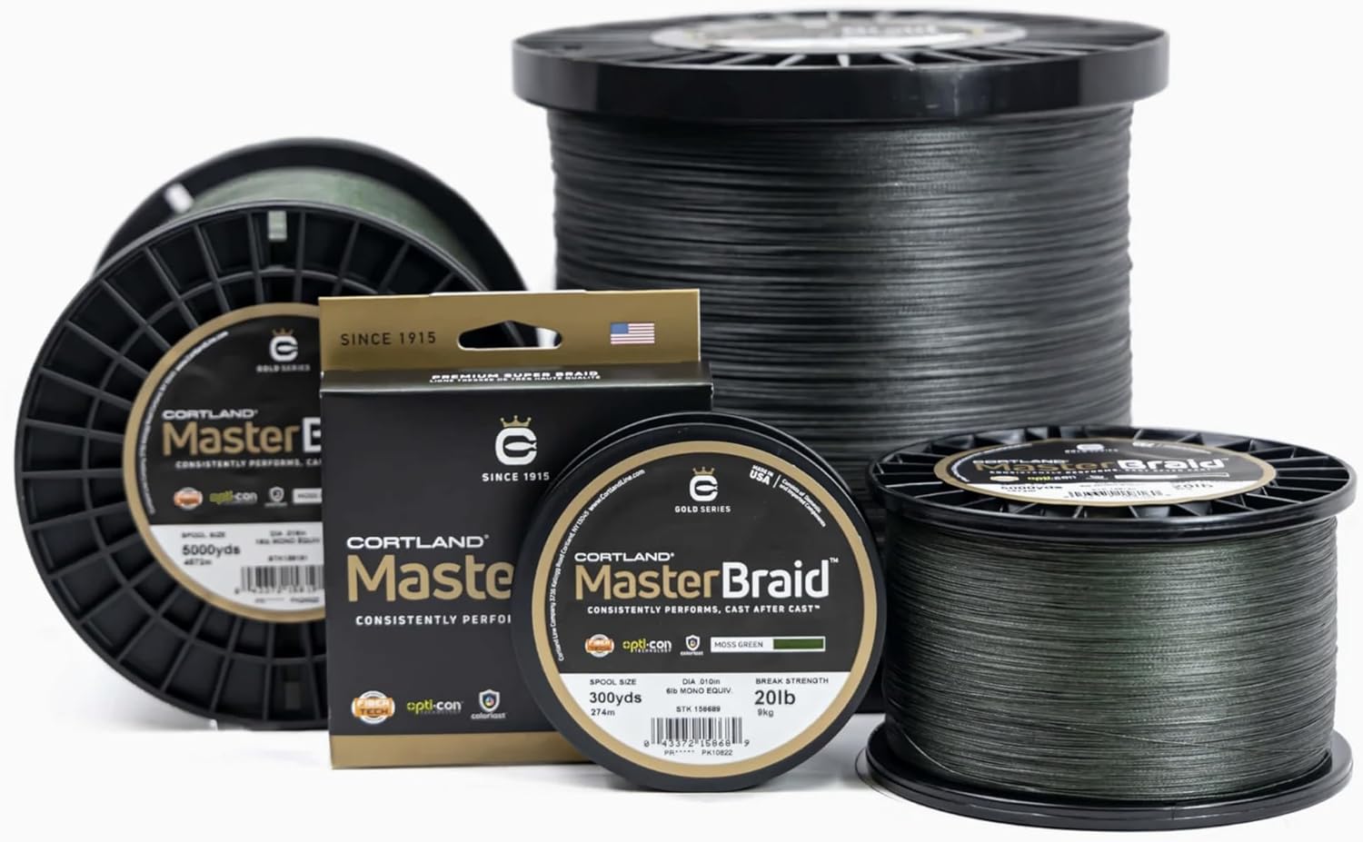 Cortland Master Braid 65Lb 150 yd Green 158641