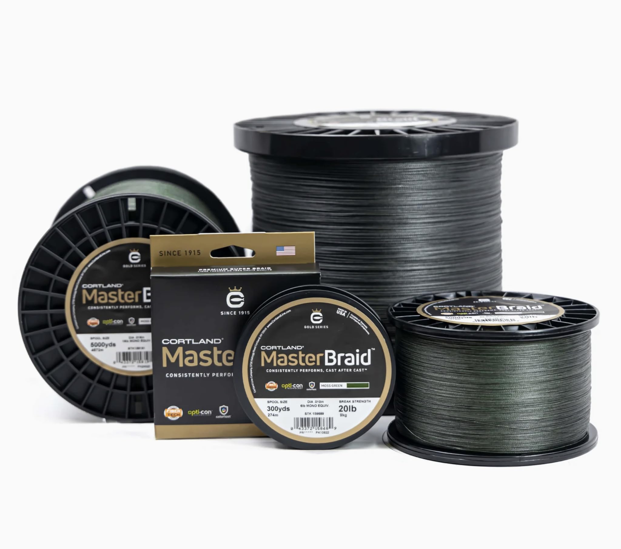 Cortland Master Braid 65Lb 150 yd Green 158641