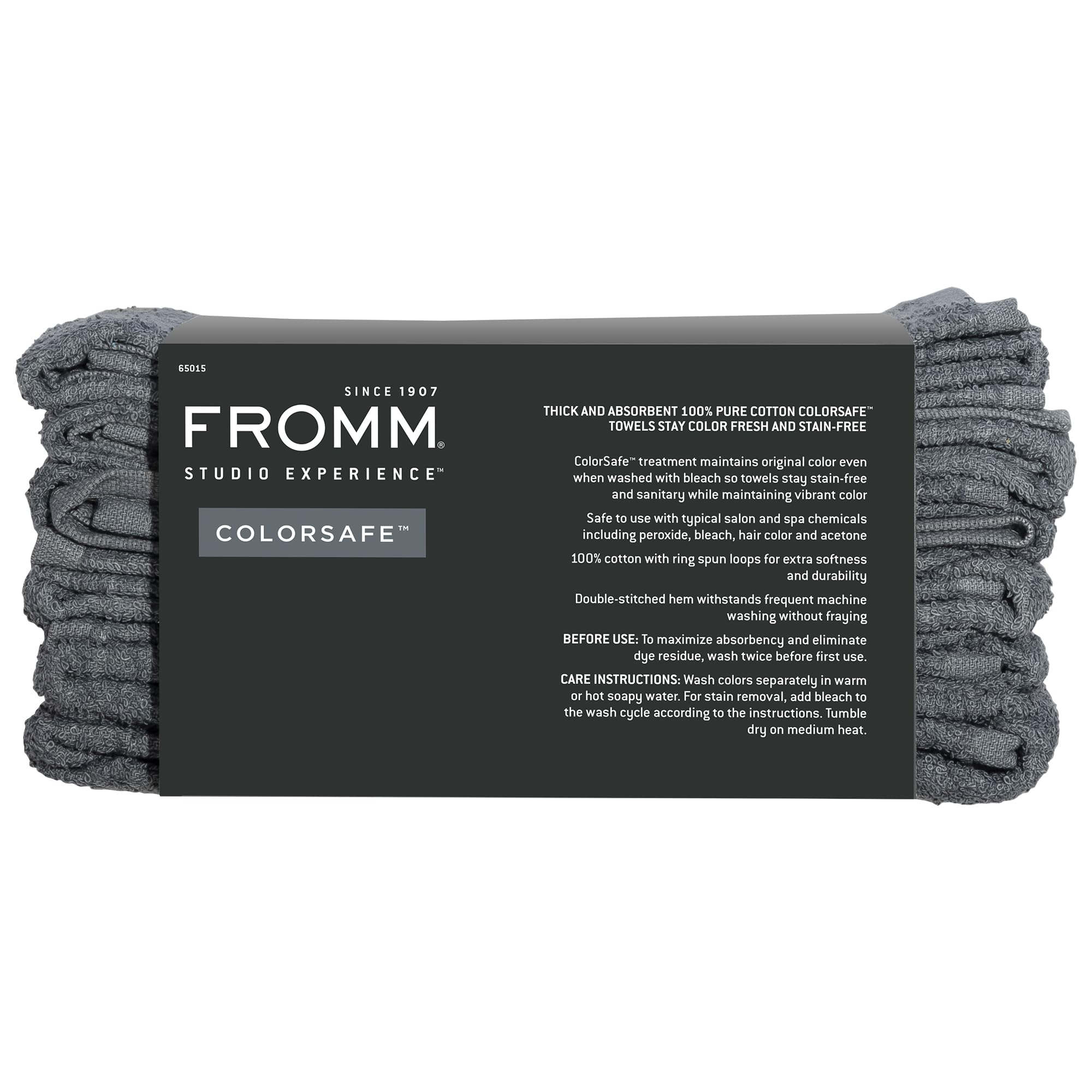 Fromm ColorSafe 100% Cotton Bleach-Proof Salon Hair Towels