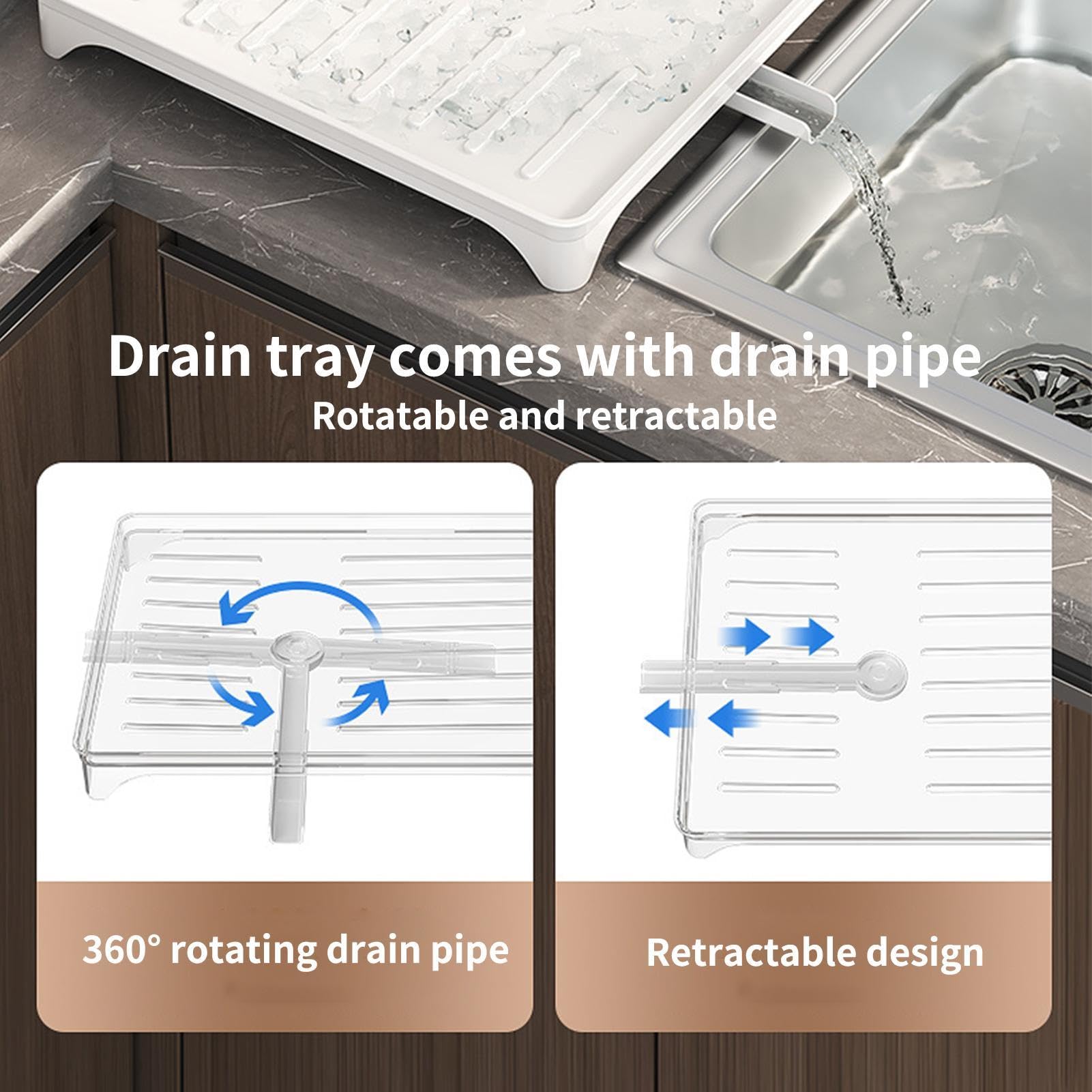 Suszarka Do Naczyń Na Blat Kuchenny Dwupoziomowy Rdzoodporny Uchwyt Na | Kompaktowy Ociekacz Naczyń do domu, restauracji, blat, w narożnik, kemping oraz