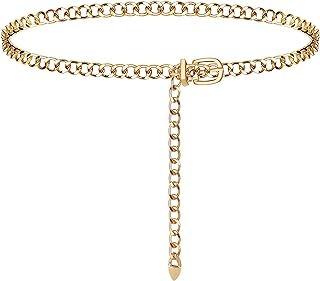 Metal Chain Belts for Women Trendy Waist Chains for Women Dresses Jeans - Buy now