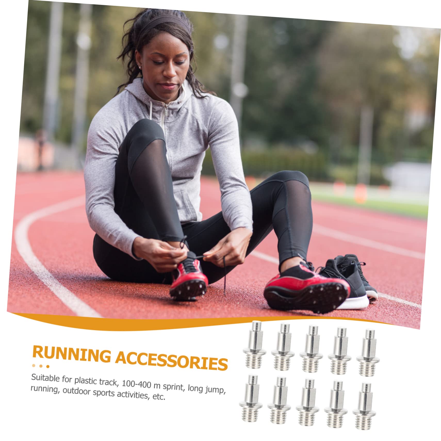 Clavos de Metal para Zapatos de Atletismo, 32 Piezas Anticorrosión y Resistentes al Óxido, Diseño en Forma de Aguja para Running y Campo Traviesa