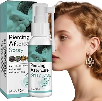 Piercing Cleaning Solution - Cleaning Aftercare Fluid For Ear, Sterile Saline, Saline Solution