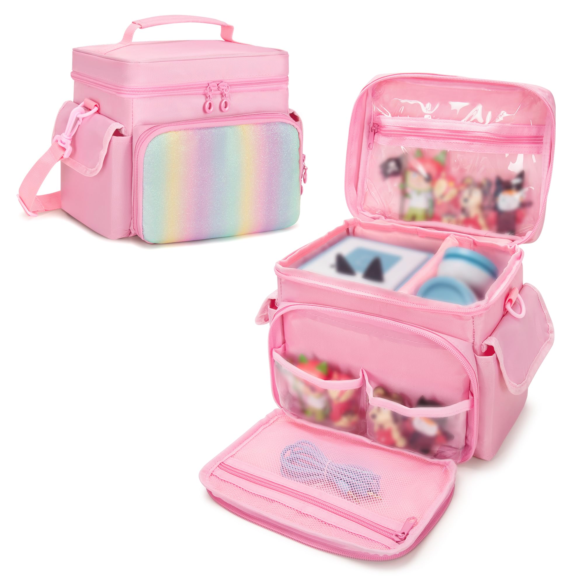 Carrying Case Compatible with Tonies 2/1, Storage Bag Organizer for Audio Player Starter Set, Figures, Headphones, Charging Station, Accessories, with