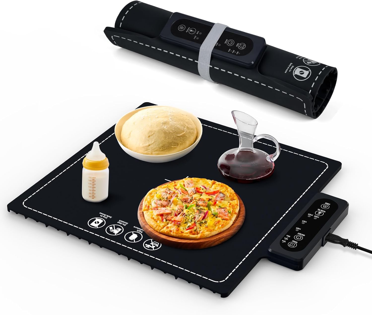 PIGLOG Food Warming MatQuick Heat Silicone Electric