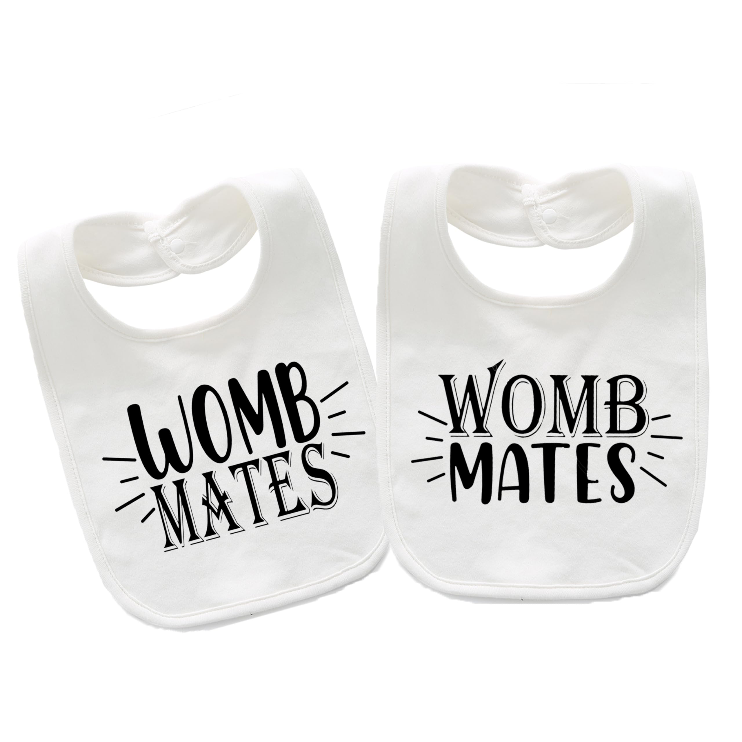 Bavoirs pour bébé jumeaux, le cadeau de naissance mixte idéal - 5