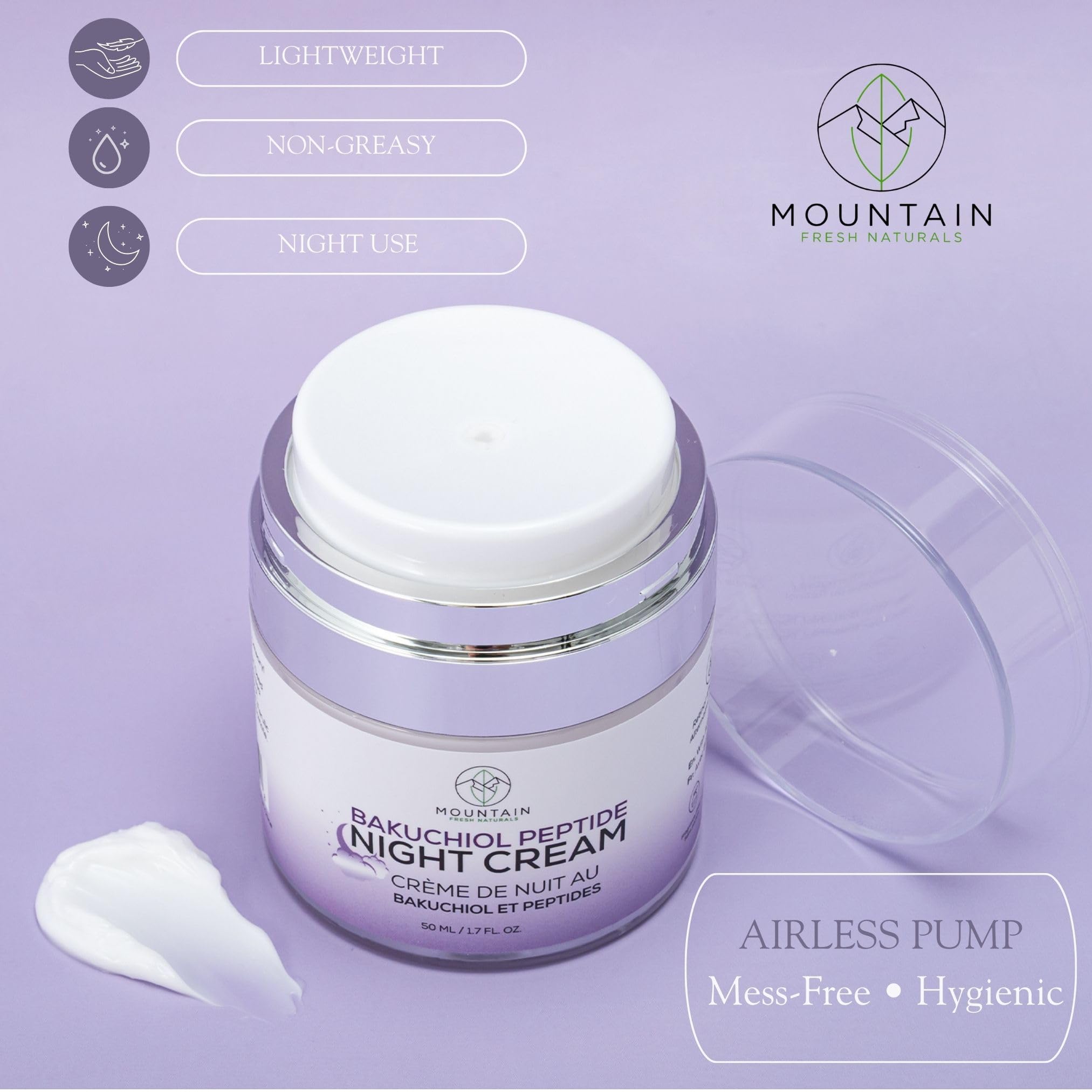 Amazon.com: Bakuchiol Peptide Night Cream – Retinol Alternative