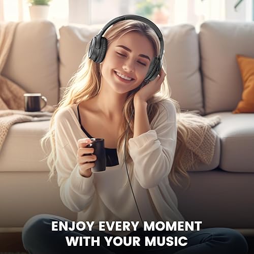 Miniatura 7 de Auriculares USB C con cable, auriculares USB C con cable con micrófono, control de volumen, sonido estéreo HD, auriculares USB tipo C plegables para