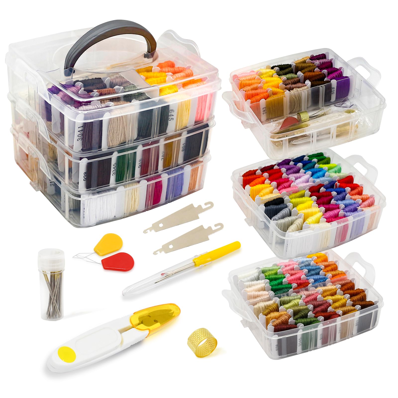 187pcs Embroidery Floss Kit - Cross Stitch & Sewing -1