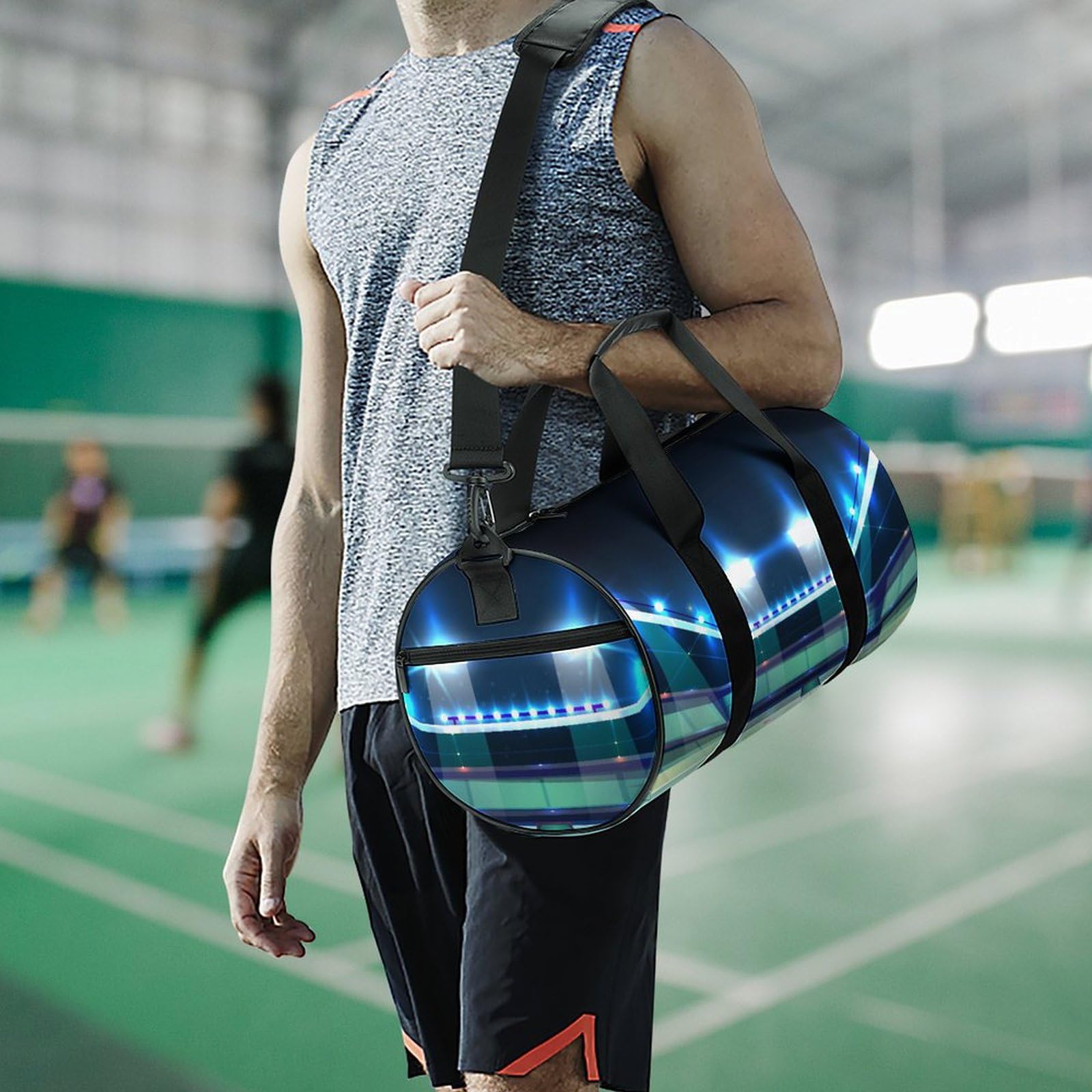 Hockey sur Glace Sac De Sport Gym Sac De Voyage Sac Week-End Duffel Bag pour Camping Randonnée Voyage 45x23x23cm