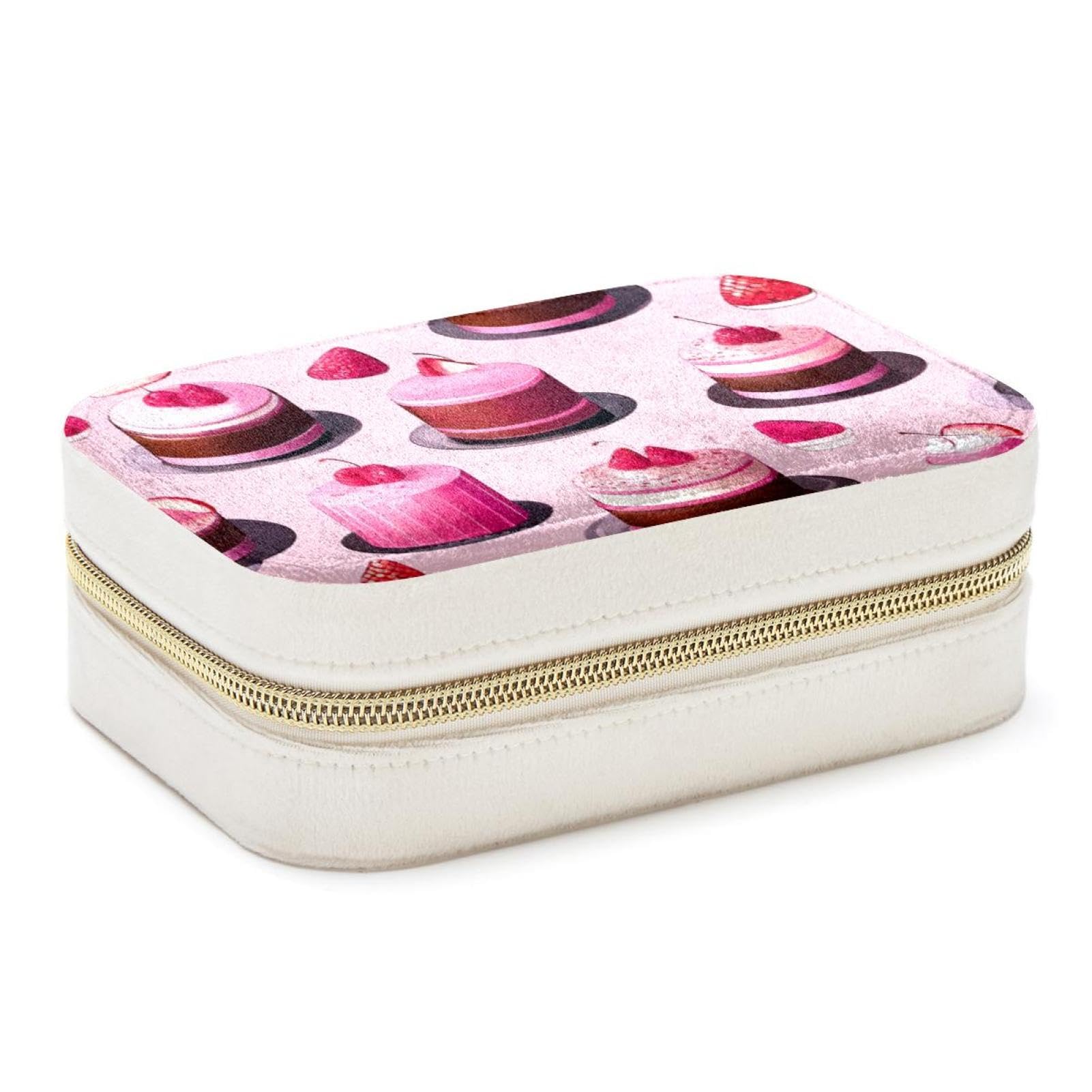 Boîte à bijoux de voyage double couche rose, l'écrin chic de vos vacances
